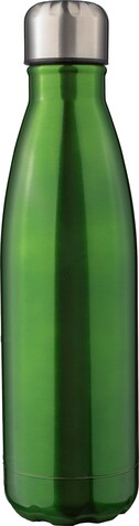 Doppelwandige Edelstahlflasche 500 ml Clifford aus recyceltem Stahl – Grün bedrucken, Art.-Nr. 004999999_1171300