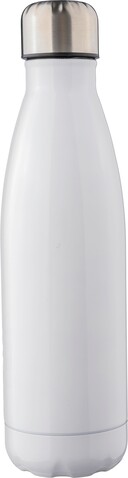 Doppelwandige Flasche Lombok | Recycelt | 500 ml – Weiß bedrucken, Art.-Nr. 002999999_1171300