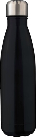 Doppelwandige Edelstahlflasche 500 ml Clifford aus recyceltem Stahl – Schwarz bedrucken, Art.-Nr. 001999999_1171300