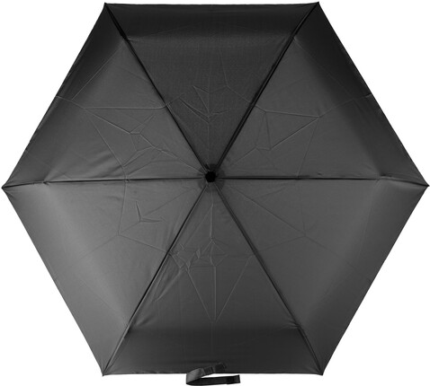 rPET 190T Regenschirm Cynthia – Schwarz bedrucken, Art.-Nr. 001999999_1171420