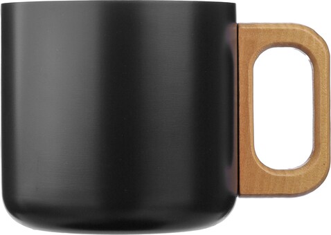 Becher Dwight | Recycelter Edelstahl | Holzgriff | 400 ml – Schwarz bedrucken, Art.-Nr. 001999999_1172207 Becher Dwight | Recycelter Edelstahl | Holzgriff | 400 ml – Schwarz bedrucken, Art.-Nr. 001999999_1172207