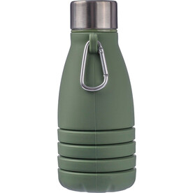 Faltbare Silikon-Trinkflasche Erin 550 ml – Grün bedrucken, Art.-Nr. 004999999_1172250