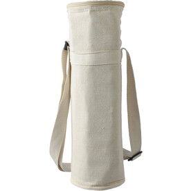 Flaschenkühltasche Eugene | Recycelt | Baumwolle | 1,5 l – Khaki bedrucken, Art.-Nr. 013999999_1172251
