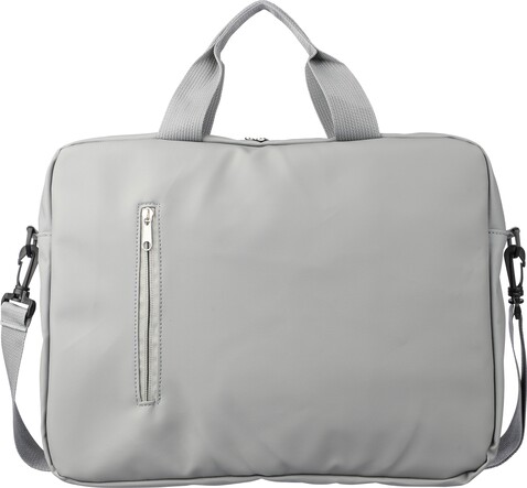 PU 15 Zoll Laptop-Tasche Floyd – Grau bedrucken, Art.-Nr. 003999999_1172254