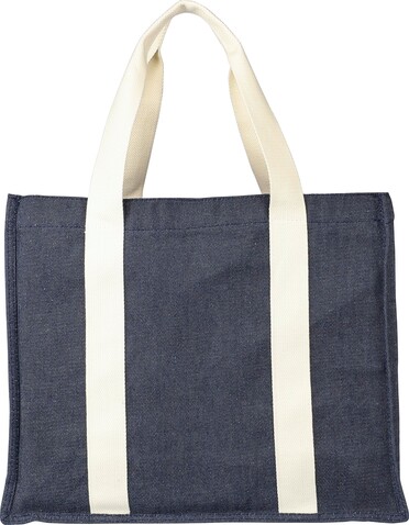Einkaufstasche Gretchen | Denim | 19 l – Blau bedrucken, Art.-Nr. 005999999_1172316