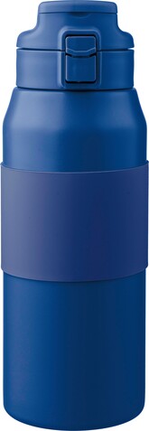 Doppelwandige Edelstahl-Trinkflasche 800 ml Katie – Blau bedrucken, Art.-Nr. 005999999_1172550