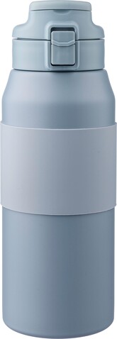 Doppelwandige Edelstahl-Trinkflasche 800 ml Katie – pastellblau bedrucken, Art.-Nr. 363999999_1172550