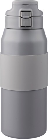 Trinkflasche Katie | Edelstahl | 800 ml – Grau bedrucken, Art.-Nr. 003999999_1172550