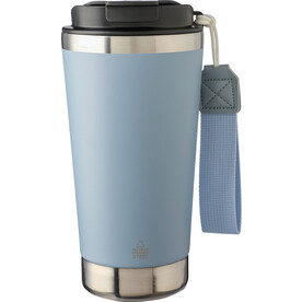Doppelwandiger Thermobecher Kayla | Recycelt | 500 ml – pastellblau bedrucken, Art.-Nr. 363999999_1172551