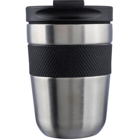 Trinkbecher Keith | Edelstahl | 300 ml | Silikongriff – Schwarz/Silber bedrucken, Art.-Nr. 050999999_1172552