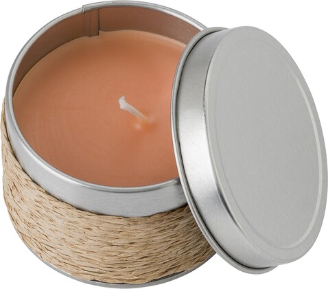 Duftkerze Zora | Dose – Khaki bedrucken, Art.-Nr. 013999999_1361
