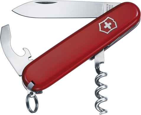 Victorinox Taschenmesser Waiter | 9 Funktionen – Rot bedrucken, Art.-Nr. 008999999_14028