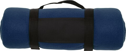 Fleece-Picknickdecke Nora – Blau bedrucken, Art.-Nr. 005999999_1761