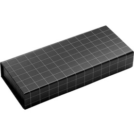 Schreibset Daniel | Metall | 2 Stück – Schwarz/Silber bedrucken, Art.-Nr. 050999999_2057