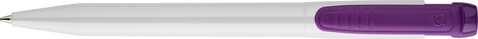 Stilolinea ABS Pier Kugelschreiber mit farbigem Clip – Violett bedrucken, Art.-Nr. 024999999_2254