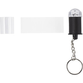 Schlüsselanhänger Carly | Mit Licht – Neutral bedrucken, Art.-Nr. 021999999_2411