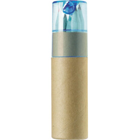 Buntstifte-Set , 6-tlg. Libbie Original – Hellblau bedrucken, Art.-Nr. 018999999_2497