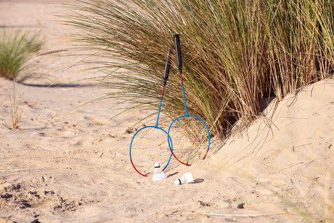 Badminton-Set Wendy | 2 Schläger | 2 Federbälle – custom/multicolor bedrucken, Art.-Nr. 009999999_2599