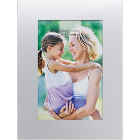 Bilderrahmen Samir | Aluminium | 10 x 15 cm – Silber bedrucken, Art.-Nr. 032999999_2731