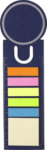 Lesezeichen aus Pappe Clay – Blau bedrucken, Art.-Nr. 005999999_3115