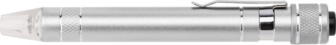 Schraubendreher Paquita | Aluminium | Mit Licht – Silber bedrucken, Art.-Nr. 032999999_3117 Schraubendreher Paquita | Aluminium | Mit Licht – Silber bedrucken, Art.-Nr. 032999999_3117