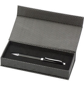 Kugelschreiber Lindsey | Carbon – Schwarz bedrucken, Art.-Nr. 001999999_3338