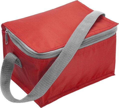 Kühltasche aus Polyester Cleo – Rot bedrucken, Art.-Nr. 008999999_3604
