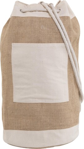 Matchsack aus Jute austin – Braun bedrucken, Art.-Nr. 011999999_3953