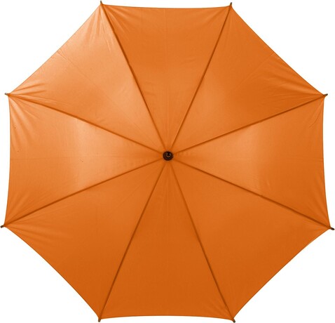 Automatik Stockschirm aus Polyester Kelly – Orange bedrucken, Art.-Nr. 007999999_4070