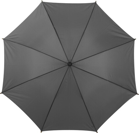 Automatik Stockschirm aus Polyester Kelly – Grau bedrucken, Art.-Nr. 003999999_4070