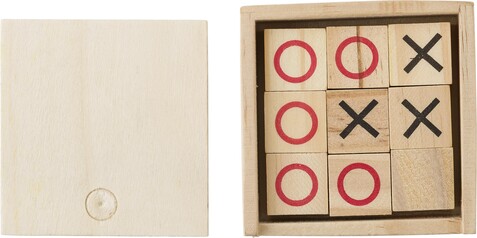 Tic Tac Toe Alessio | Kiefernholz – Braun bedrucken, Art.-Nr. 011999999_427062