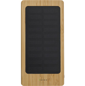 Solar-Powerbank aus Bambus Joan – Bambus bedrucken, Art.-Nr. 823999999_431953
