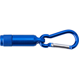 Mini-Taschenlampe aus Aluminium mit Karabiner Tracy – royal blue bedrucken, Art.-Nr. 948999999_432009