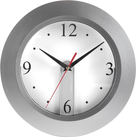 Wanduhr Ali | Personalisierbar – Silber bedrucken, Art.-Nr. 032999999_4451