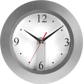 Wanduhr Ali | Personalisierbar – Silber bedrucken, Art.-Nr. 032999999_4451