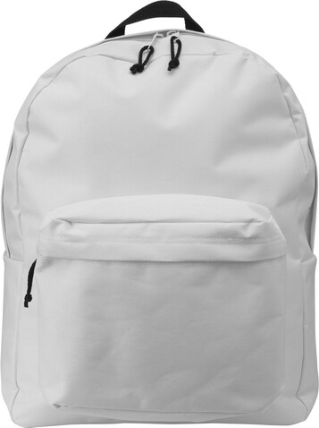 Rucksack aus Polyester Livia – Weiß bedrucken, Art.-Nr. 002999999_4585