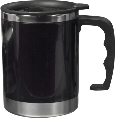 Trinkbecher Gabi | Edelstahl | Doppelwandig | 400 ml – Schwarz bedrucken, Art.-Nr. 001999999_4658 Trinkbecher Gabi | Edelstahl | Doppelwandig | 400 ml – Schwarz bedrucken, Art.-Nr. 001999999_4658