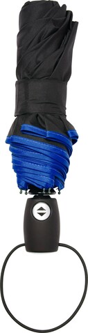 Automatik Taschenschirm aus Pongee-Polyester Ben – Blau bedrucken, Art.-Nr. 005999999_4939