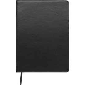 Notizbuch Ellis | A5 | Liniert – Schwarz bedrucken, Art.-Nr. 001999999_5137