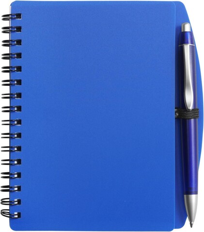 Notizbuch Kimora | A6 | Liniert – Blau bedrucken, Art.-Nr. 005999999_5139