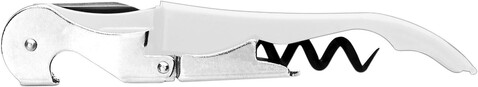 Kellnermesser aus Metall Quincy – Weiß bedrucken, Art.-Nr. 002999999_5202