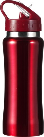 Trinkflasche aus Edelstahl Serena – Rot bedrucken, Art.-Nr. 008999999_5233