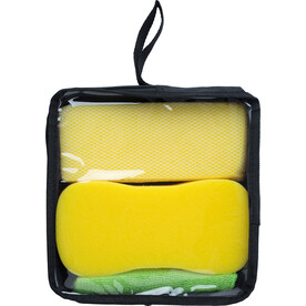 Autowaschset Aaliyah | Polyester | 3 Stück – Gelb bedrucken, Art.-Nr. 006999999_5300
