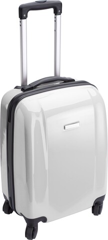 Trolley aus ABS-Kunststoff Verona – Weiß bedrucken, Art.-Nr. 002999999_5392