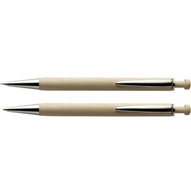 Schreibset Morris | Holzbox | Stift und Bleistift – Braun bedrucken, Art.-Nr. 011999999_5741