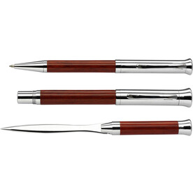 Schreibset Paulette | Palisander | 3 St. – Braun bedrucken, Art.-Nr. 011999999_5768