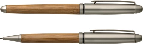 Schreibset Addie | Buchenholz – Braun bedrucken, Art.-Nr. 011999999_5784