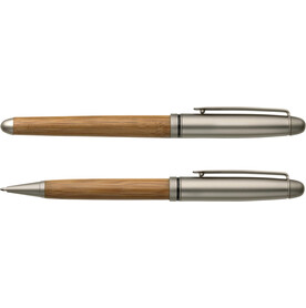 Schreibset Addie | Buchenholz – Braun bedrucken, Art.-Nr. 011999999_5784