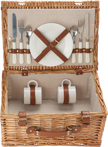 Picknickkorb Effie | Weide | 2 Personen – Braun bedrucken, Art.-Nr. 011999999_5794 Picknickkorb Effie | Weide | 2 Personen – Braun bedrucken, Art.-Nr. 011999999_5794