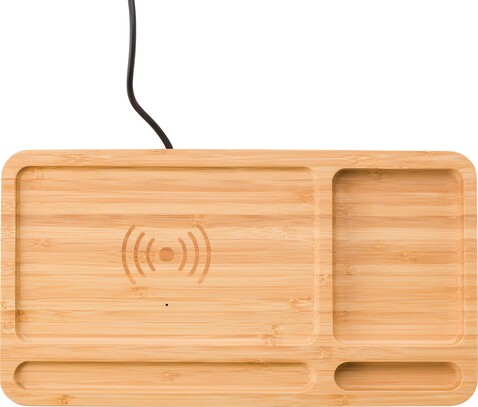 Schreibtisch-Organizer aus Bambus Faye – Bambus bedrucken, Art.-Nr. 823999999_608329